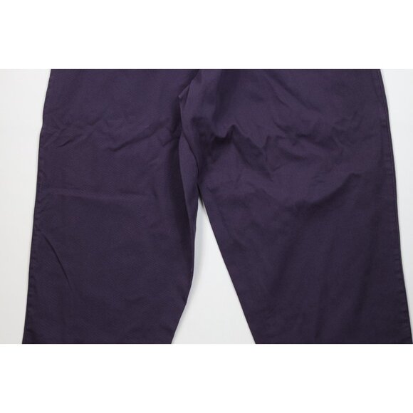 Deadstock Vtg 90s Fila Mens 42x34 Spell Out Baggy Fit Skateboard Jeans Purple - Picture 12 of 15